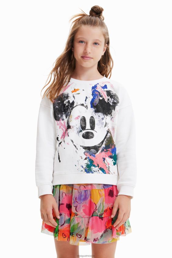 Desigual chica sudadera con salpicaduras de mickey mouse de disney VZ26R01147 ropa