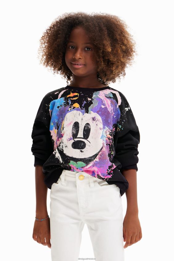 Desigual chica sudadera con salpicaduras de mickey mouse de disney VZ26R01161 ropa