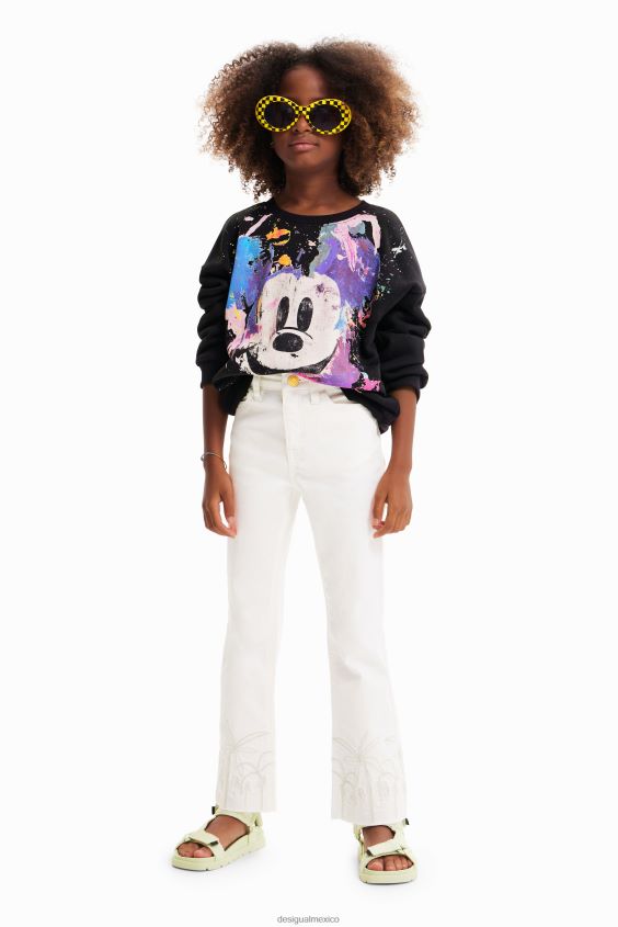 Desigual chica sudadera con salpicaduras de mickey mouse de disney VZ26R01161 ropa