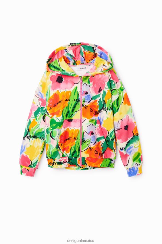 Desigual chica sudadera oversize con estampado floral VZ26R01786 ropa