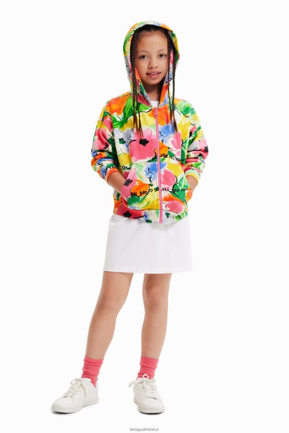 Desigual chica sudadera oversize con estampado floral VZ26R01786 ropa