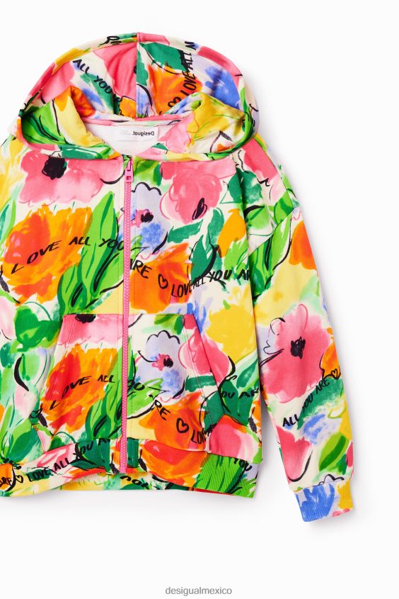 Desigual chica sudadera oversize con estampado floral VZ26R01786 ropa