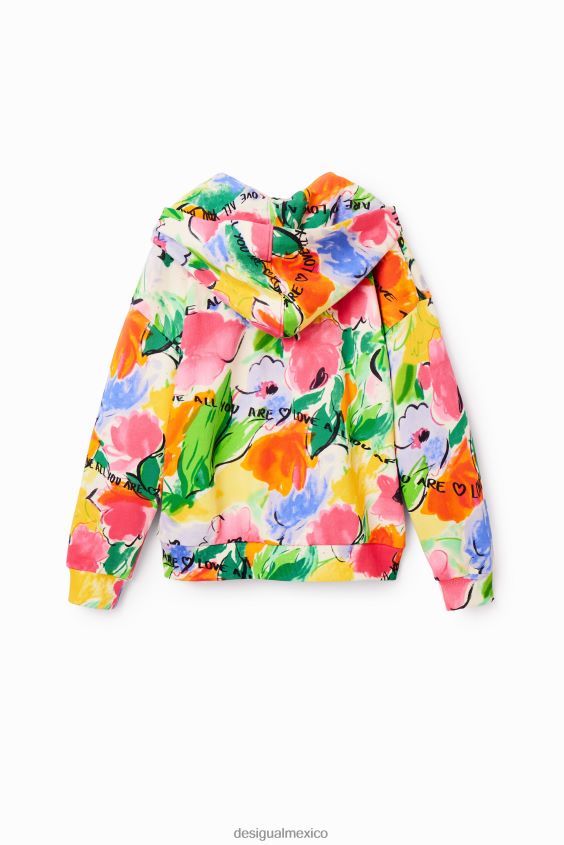 Desigual chica sudadera oversize con estampado floral VZ26R01786 ropa