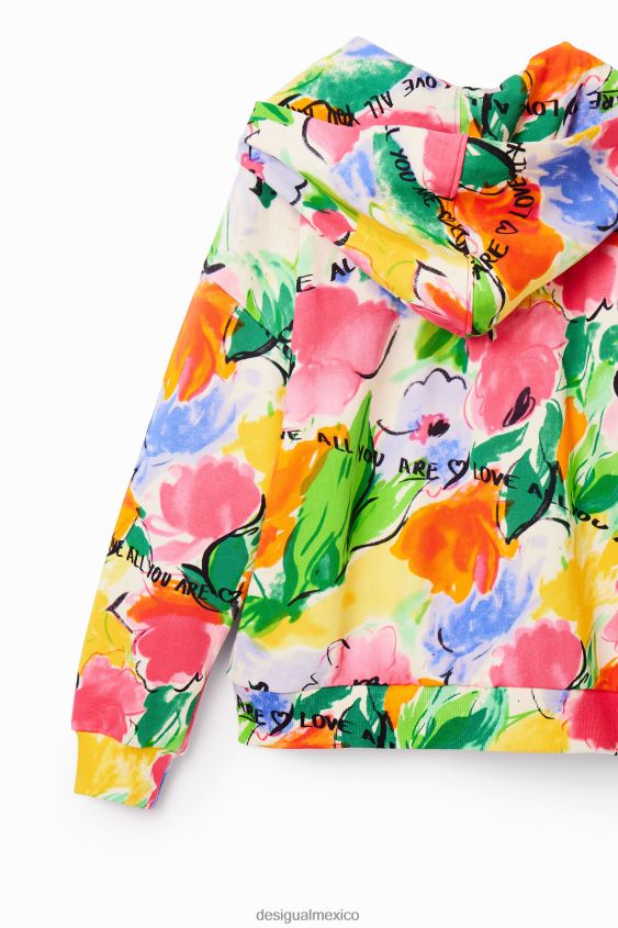 Desigual chica sudadera oversize con estampado floral VZ26R01786 ropa