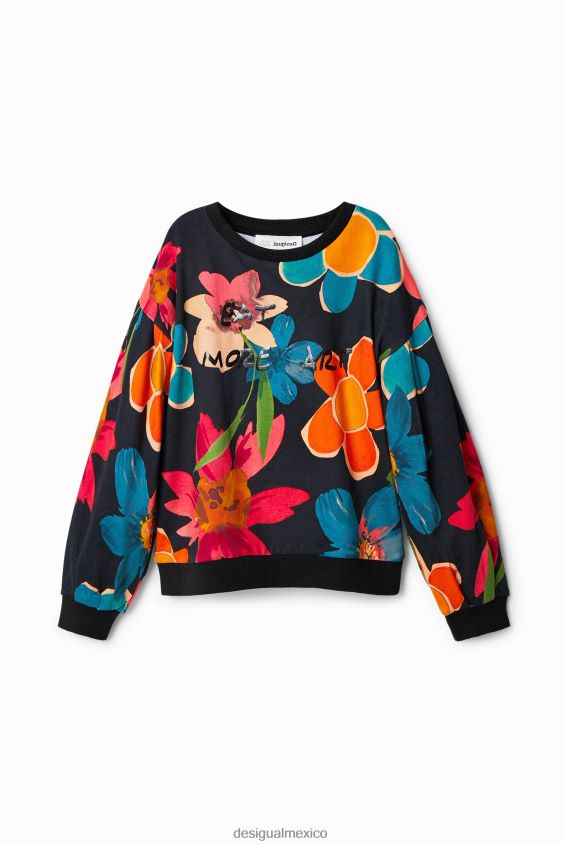 Desigual chica sudadera oversize con estampado floral VZ26R01801 ropa