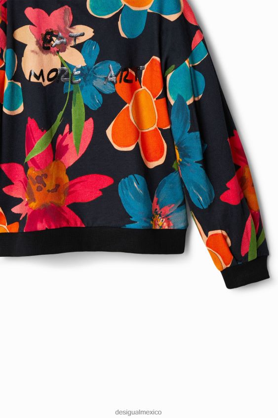 Desigual chica sudadera oversize con estampado floral VZ26R01801 ropa