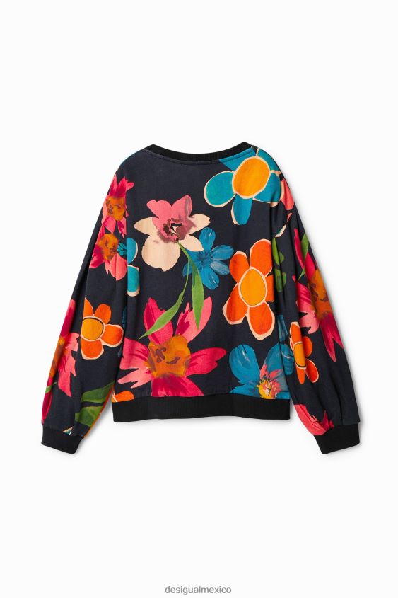Desigual chica sudadera oversize con estampado floral VZ26R01801 ropa
