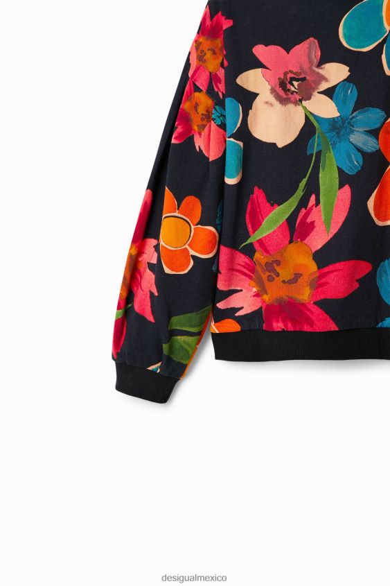 Desigual chica sudadera oversize con estampado floral VZ26R01801 ropa