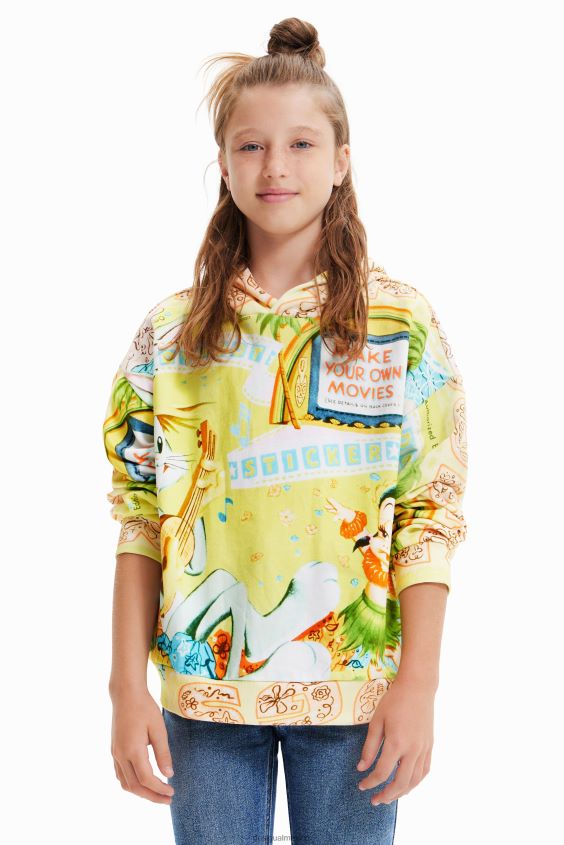Desigual chica sudadera oversize de bugs bunny VZ26R01158 ropa