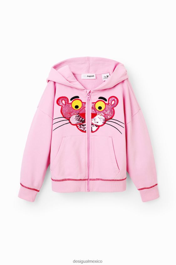 Desigual chica sudadera pantera rosa con lentejuelas VZ26R01759 ropa