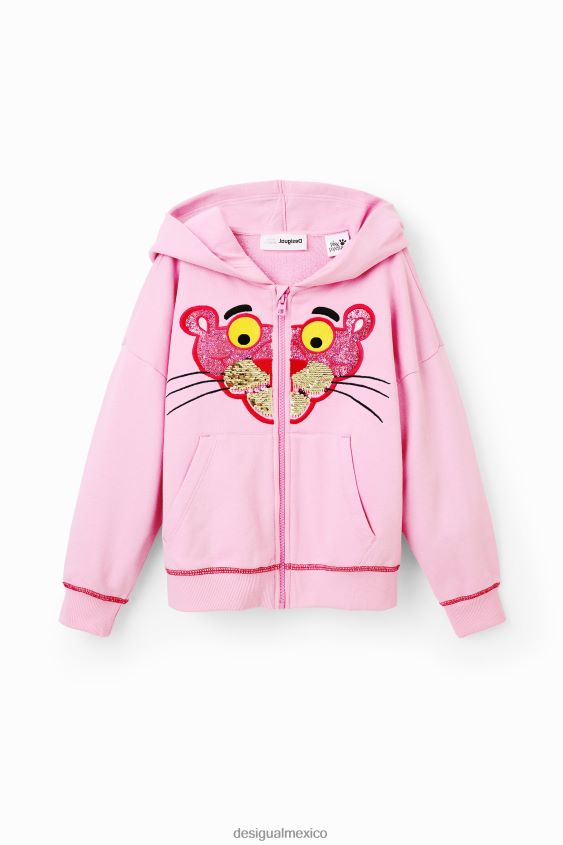 Desigual chica sudadera pantera rosa con lentejuelas VZ26R01759 ropa