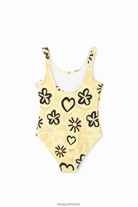 Desigual chica traje de baño con estampado artístico VZ26R01822 ropa