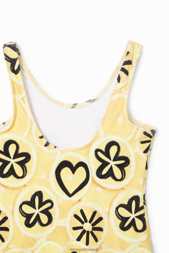 Desigual chica traje de baño con estampado artístico VZ26R01822 ropa