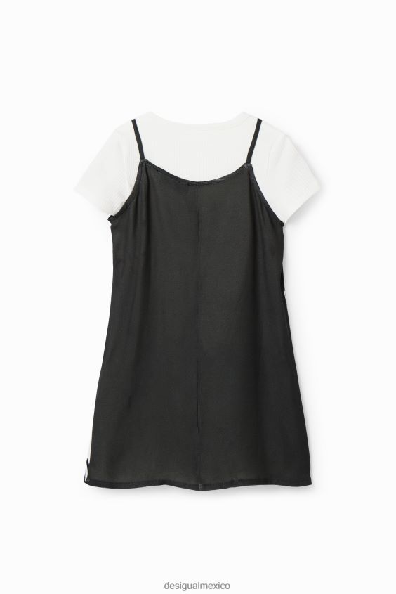 Desigual chica vestido 2 en 1 de bugs bunny VZ26R01862 ropa