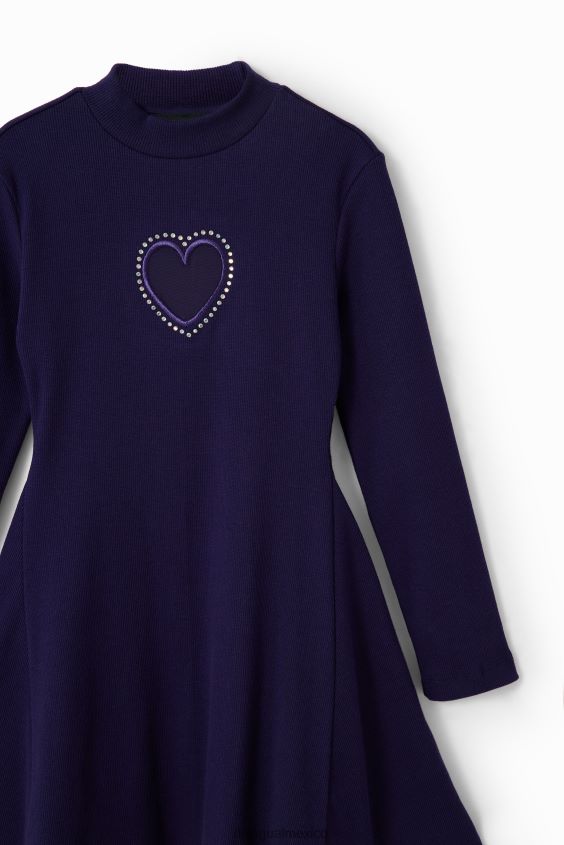 Desigual chica vestido con aberturas en forma de corazón VZ26R01731 ropa