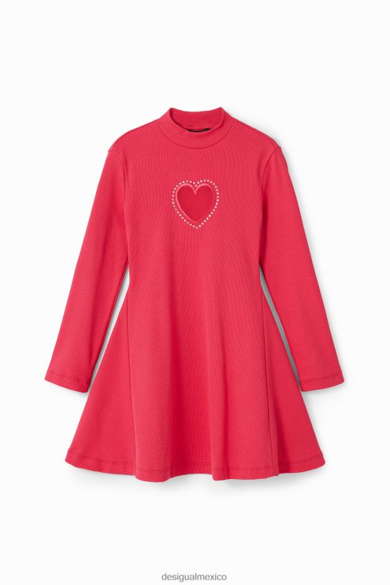 Desigual chica vestido con aberturas en forma de corazón VZ26R01738 ropa