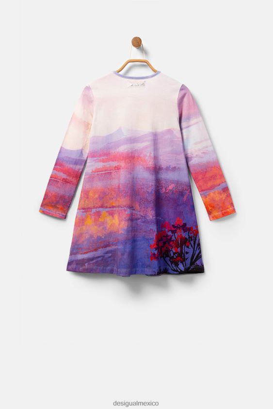 Desigual chica vestido congelado acampanado VZ26R01838 ropa