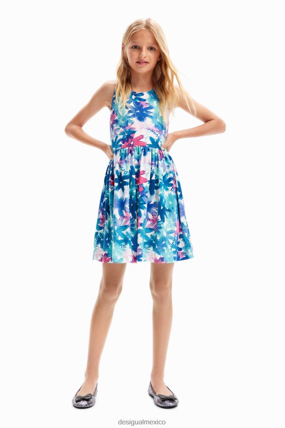 Desigual chica vestido corto floral acuarela VZ26R01817 ropa