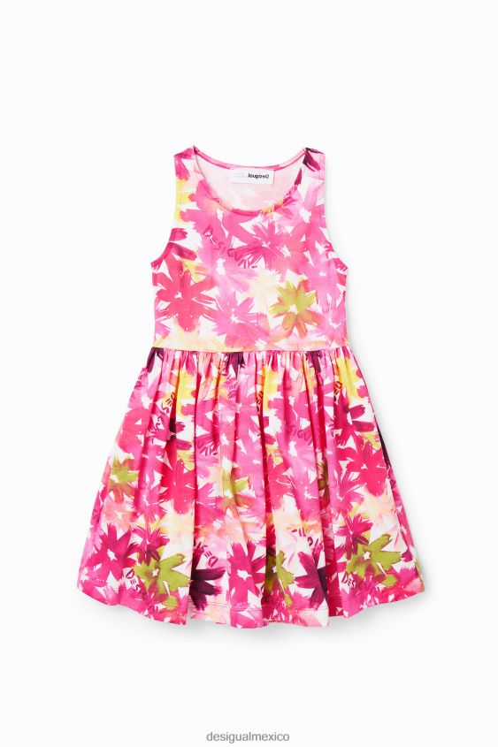 Desigual chica vestido corto floral acuarela VZ26R01874 ropa