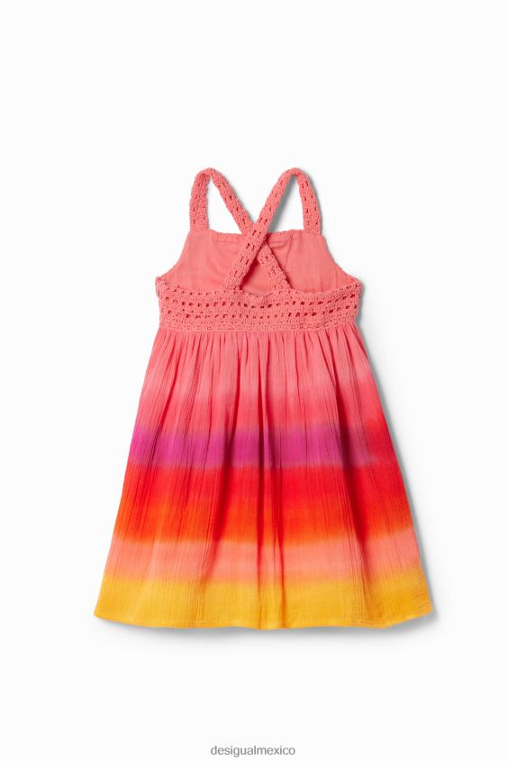 Desigual chica vestido de crochet multicolor VZ26R01734 ropa