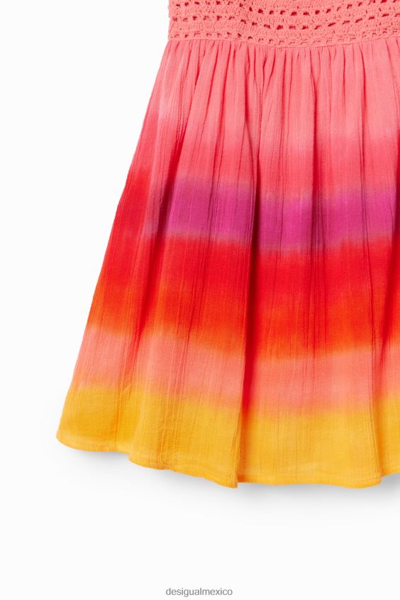 Desigual chica vestido de crochet multicolor VZ26R01734 ropa