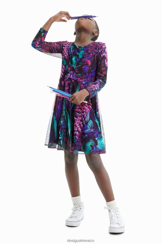 Desigual chica vestido de fantasía de tul VZ26R01751 ropa