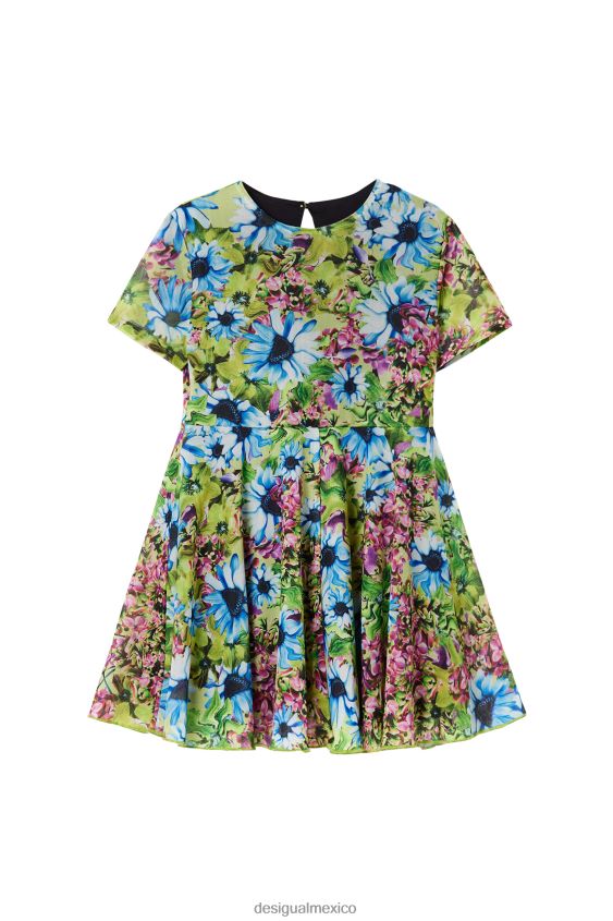 Desigual chica vestido de flores de tul VZ26R01790 ropa