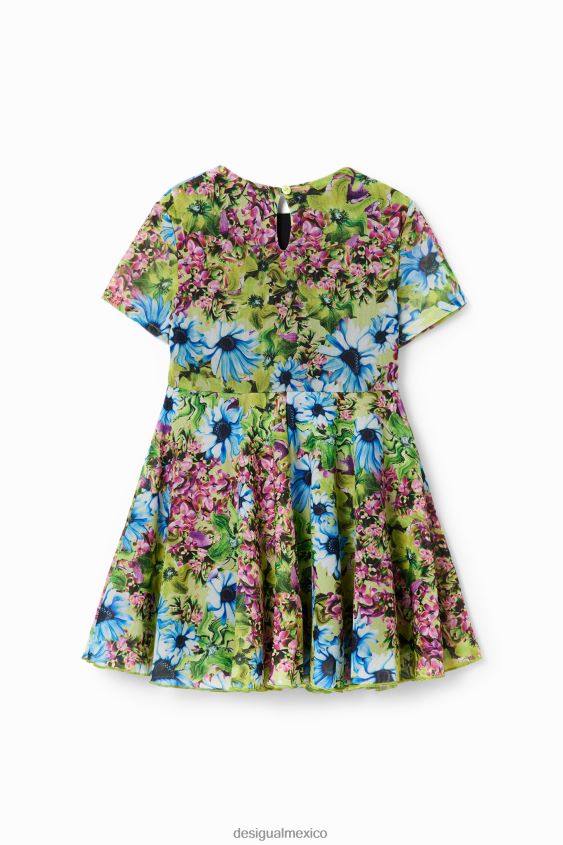 Desigual chica vestido de flores de tul VZ26R01790 ropa