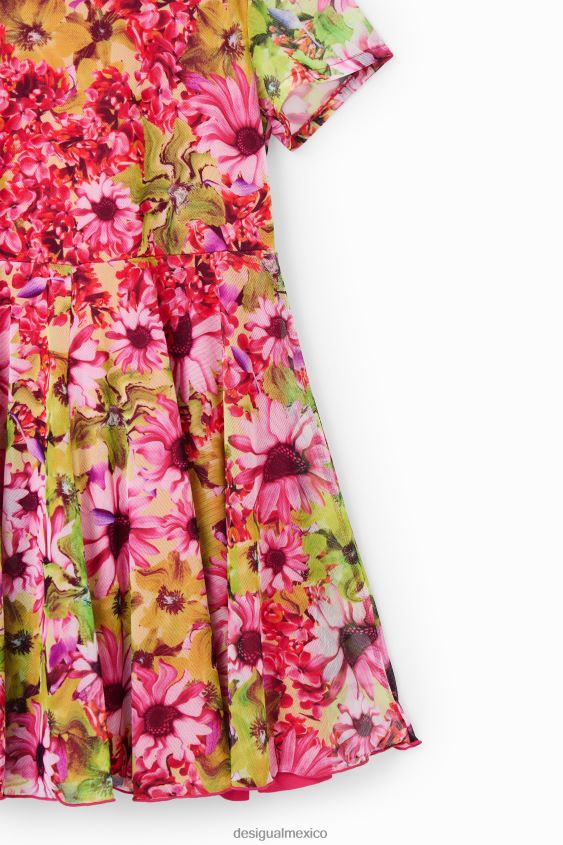 Desigual chica vestido de flores de tul VZ26R01841 ropa