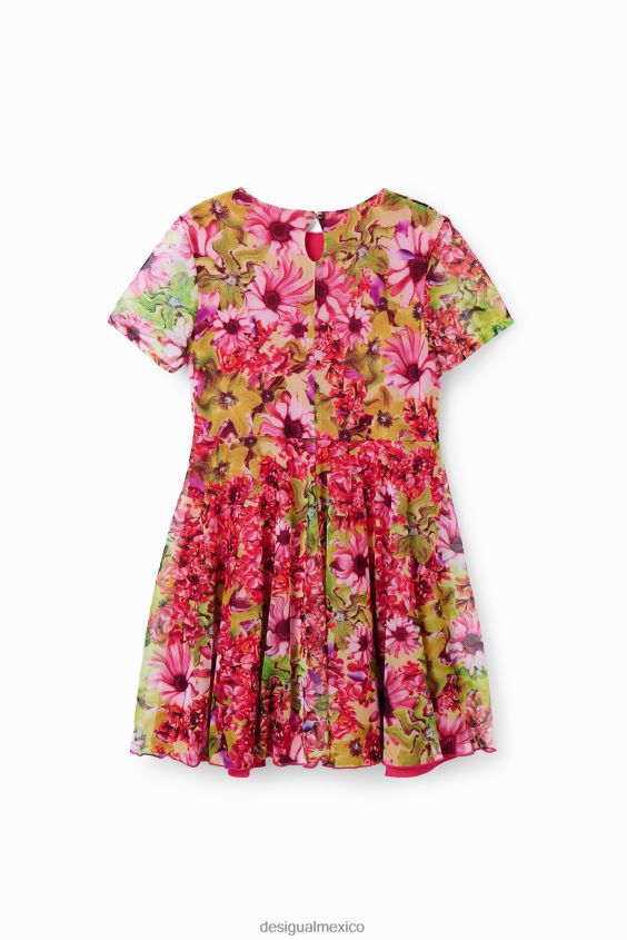 Desigual chica vestido de flores de tul VZ26R01841 ropa