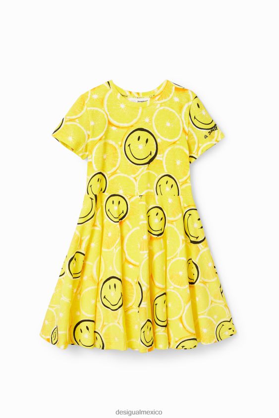 Desigual chica vestido de limón sonriente VZ26R01835 ropa