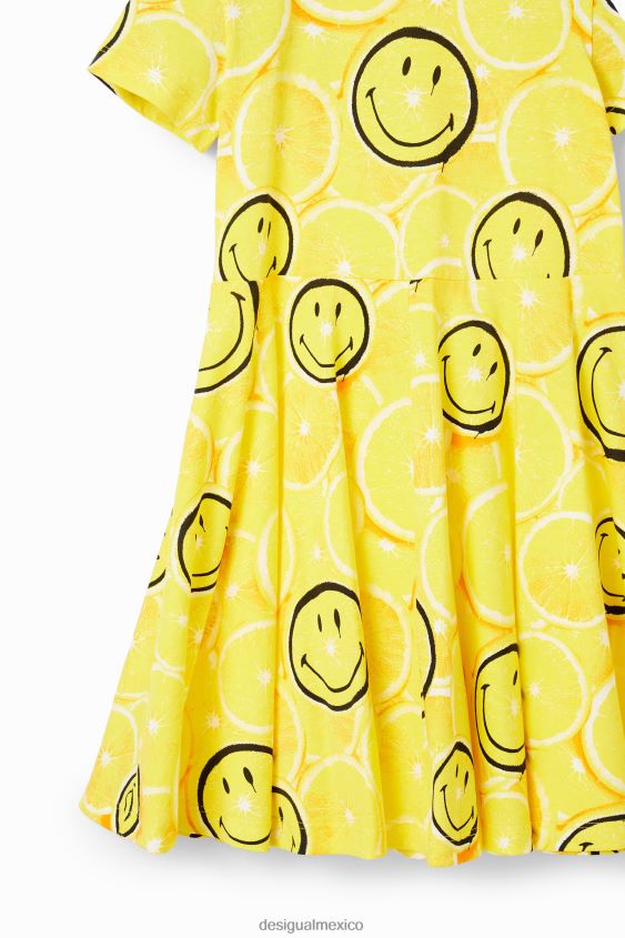 Desigual chica vestido de limón sonriente VZ26R01835 ropa