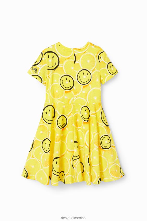 Desigual chica vestido de limón sonriente VZ26R01835 ropa