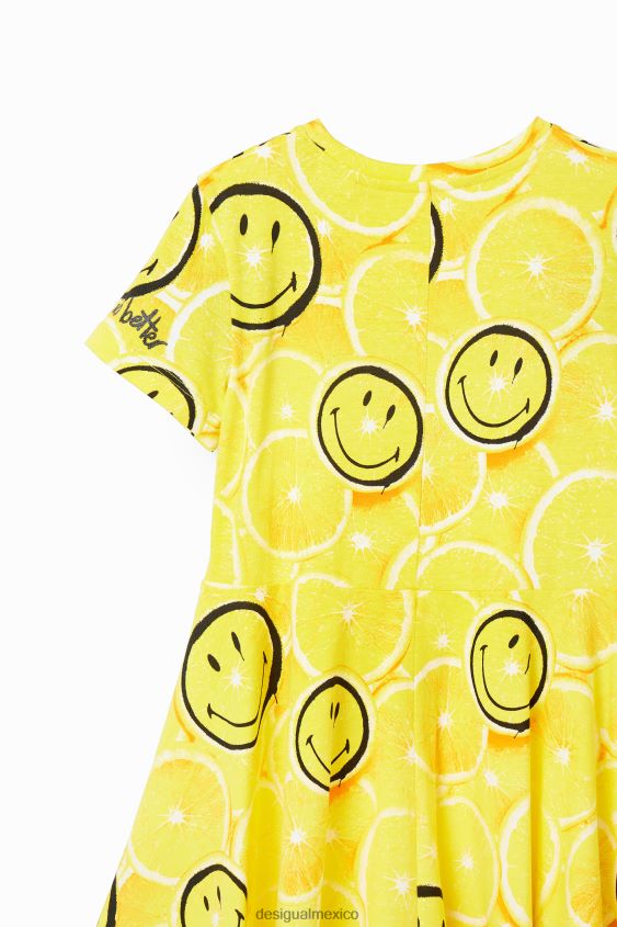 Desigual chica vestido de limón sonriente VZ26R01835 ropa