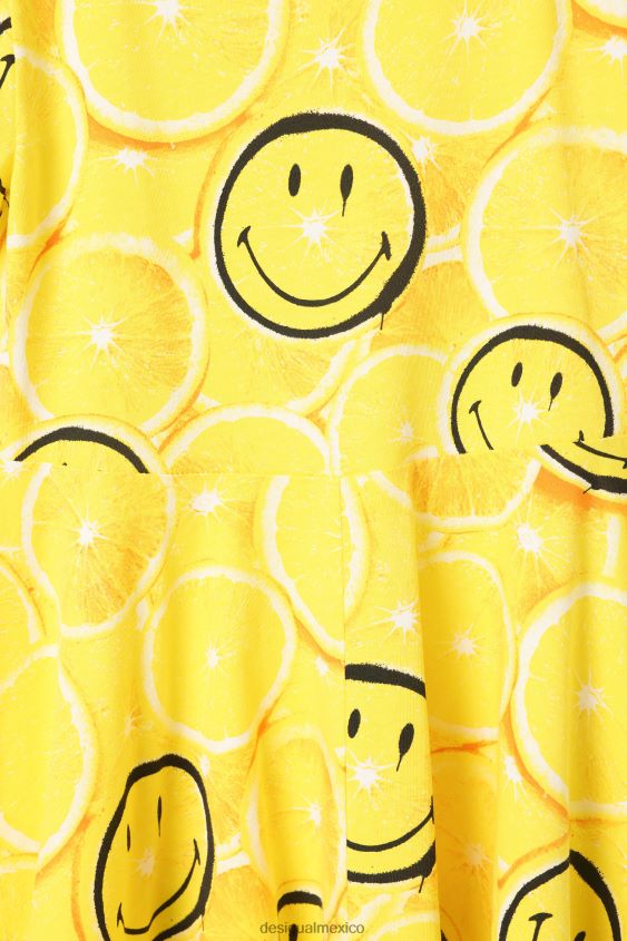 Desigual chica vestido de limón sonriente VZ26R01835 ropa