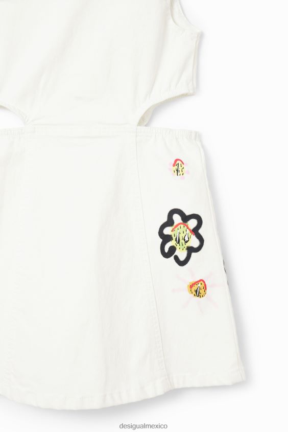 Desigual chica vestido de mezclilla con aberturas VZ26R01893 ropa