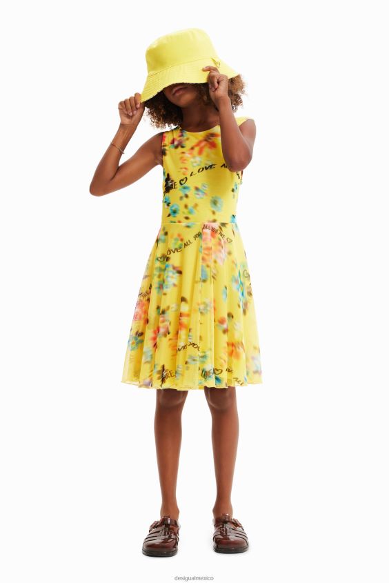 Desigual chica vestido desenfocado sin mangas VZ26R01153 ropa