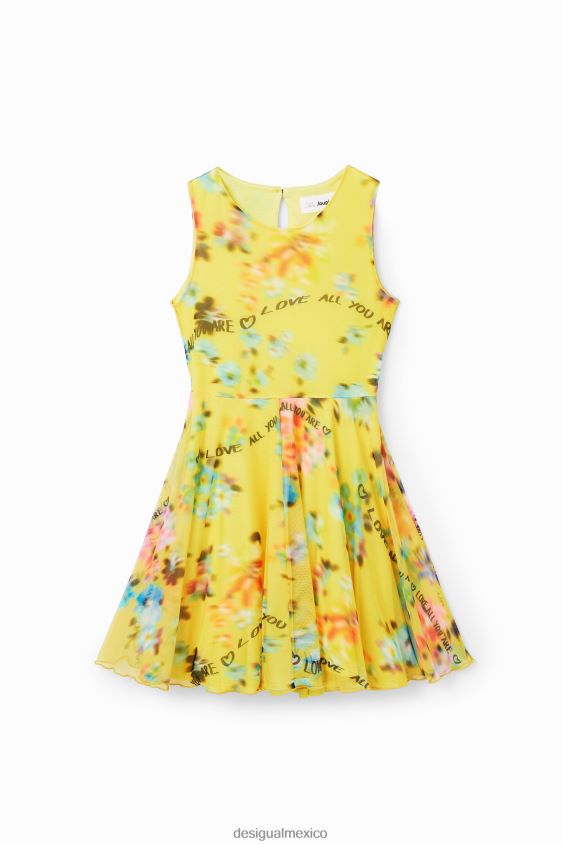 Desigual chica vestido desenfocado sin mangas VZ26R01153 ropa
