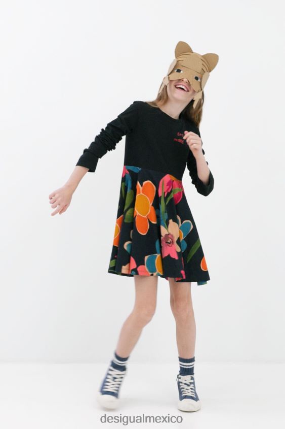 Desigual chica vestido floral dos en uno VZ26R01875 ropa