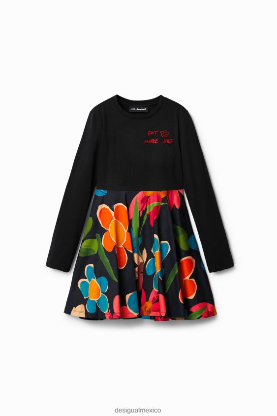 Desigual chica vestido floral dos en uno VZ26R01875 ropa
