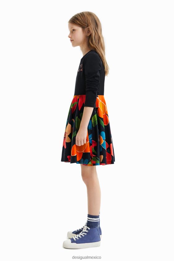Desigual chica vestido floral dos en uno VZ26R01875 ropa