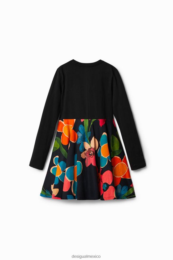 Desigual chica vestido floral dos en uno VZ26R01875 ropa