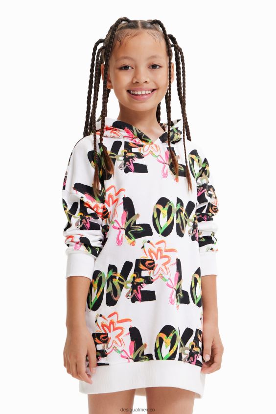 Desigual chica vestido sudadera amor VZ26R01821 ropa