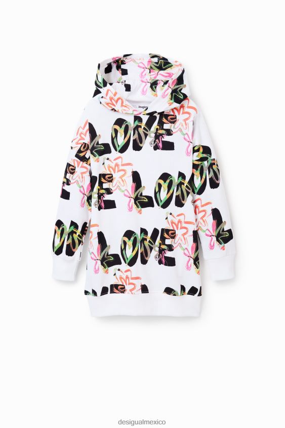Desigual chica vestido sudadera amor VZ26R01821 ropa