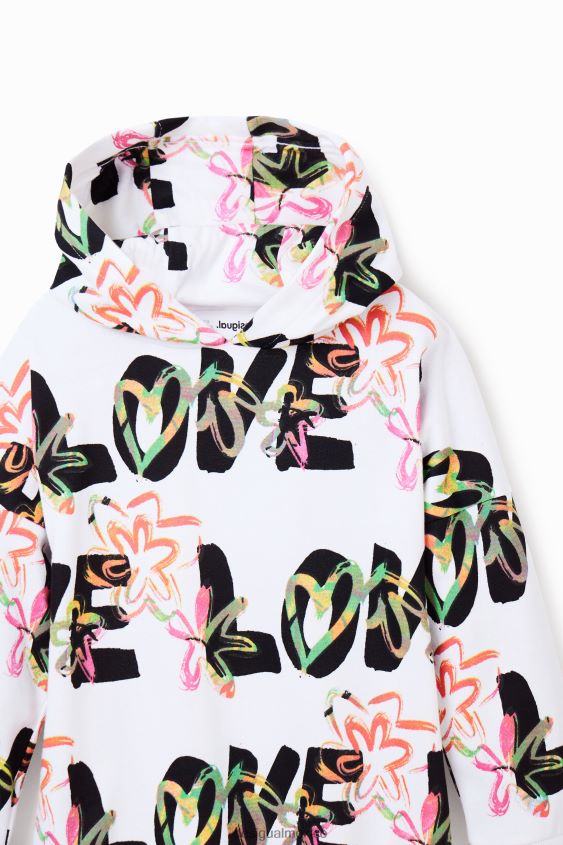 Desigual chica vestido sudadera amor VZ26R01821 ropa