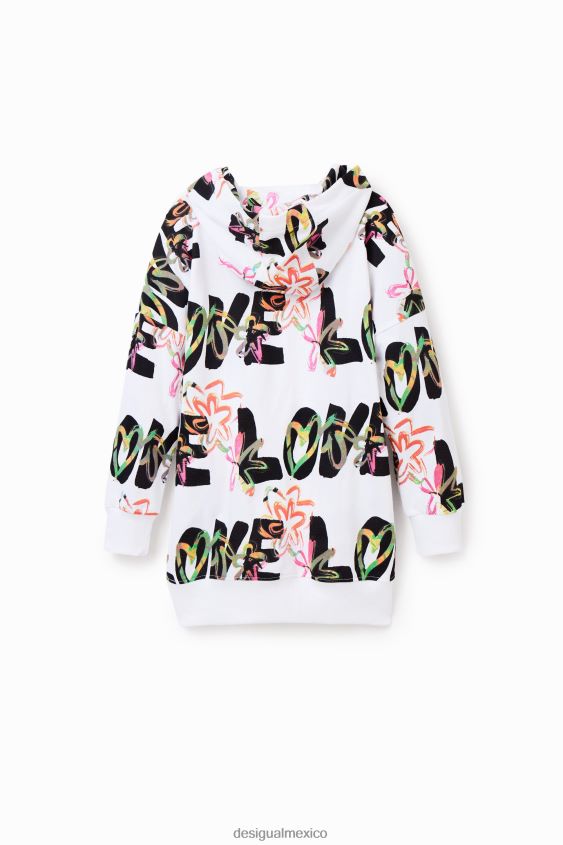 Desigual chica vestido sudadera amor VZ26R01821 ropa