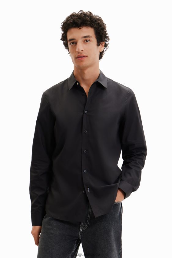 Desigual hombres camisa básica con detalles en contraste VZ26R01606 ropa