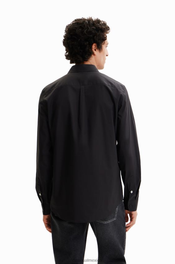 Desigual hombres camisa básica con detalles en contraste VZ26R01606 ropa