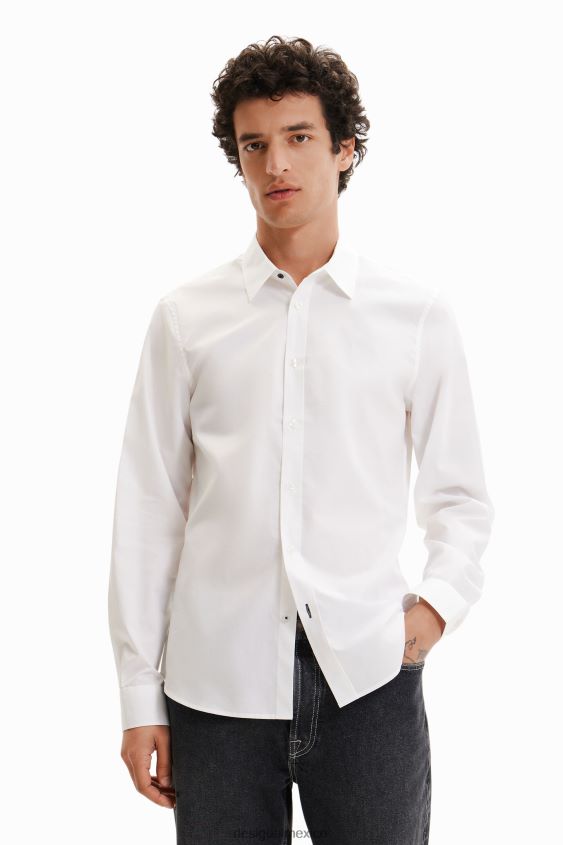 Desigual hombres camisa básica con detalles en contraste VZ26R01621 ropa