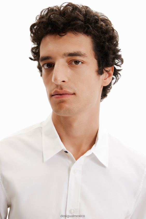 Desigual hombres camisa básica con detalles en contraste VZ26R01621 ropa